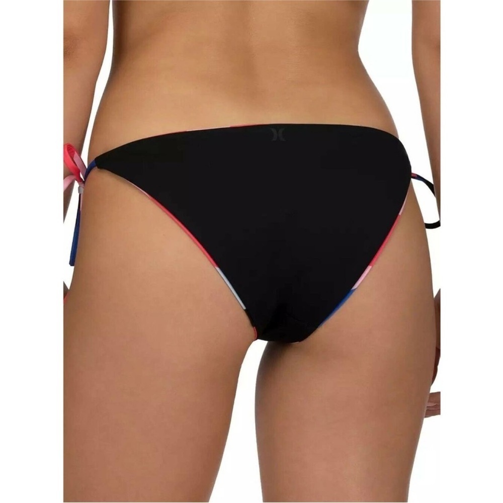 Hurley Women's Reversible Geo Tie Surf Swim Bottom XS in Red Orbit NWT 125 - Picture 5 of 9